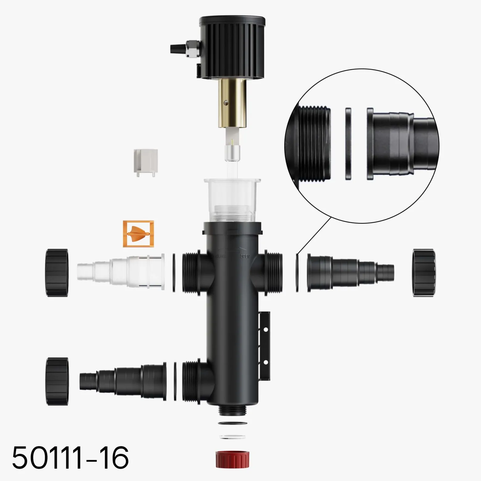 Sun Sun Ersatzteil für CUV-209 Teichklärer – Gummiring – für Teichfilter, UV Leuchtmittel, UVC Klärer Zubehör