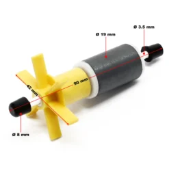 SunSun Ersatzteil für HW-403B Aquarium Außenfilter - Pumpenwelle, Impeller für Aquariumfilter, Rotor für Aquariumpumpe