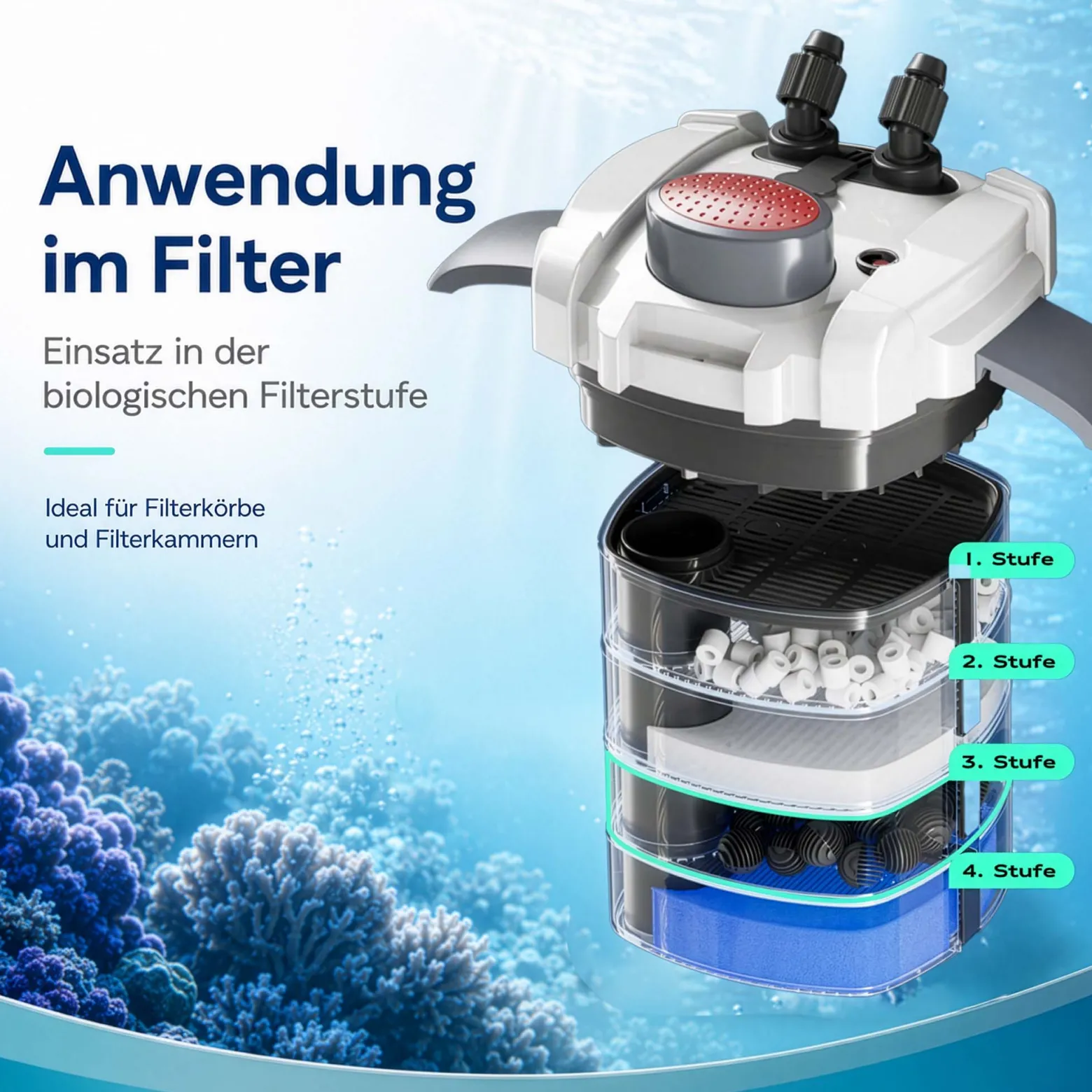 SunSun Ersatzteil für HW-404B Aquarium Außenfilter - Bio Balls 40 Stück Ø 28 mm, Biokugeln für Auqariumfilter, Aquariumzubehör Filterkugeln als Filtermedium
