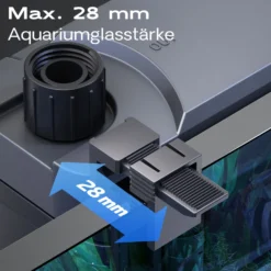 SunSun HBL-801 Hang On Filter Aquarium Anhängefilter 500l/h 6 W für Aquarien bis 60 Liter
