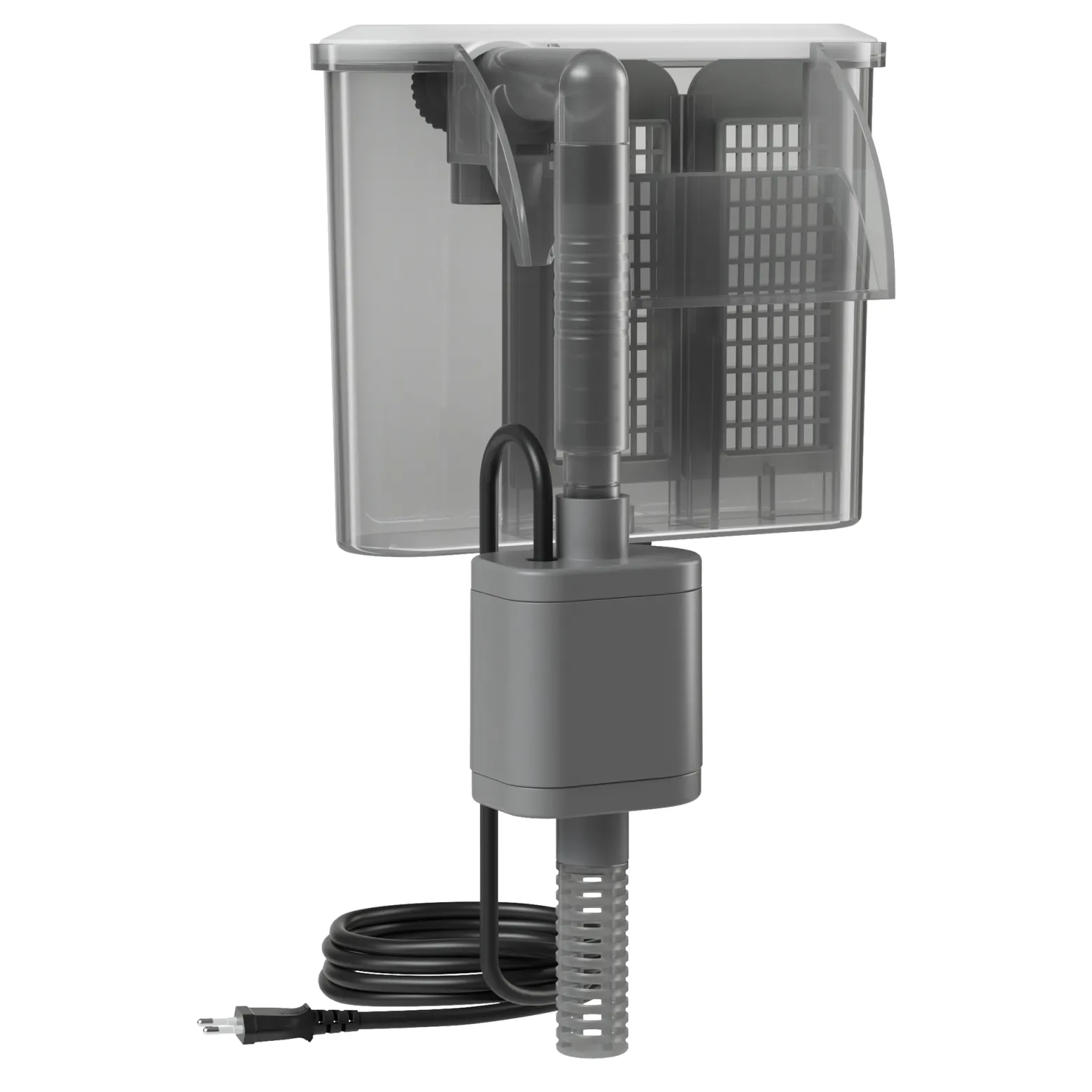 SunSun HBL-302 Hang on Filter Aquarium Anhängefilter 350l/h für Aquarien bis 20l, mit Filtermedien