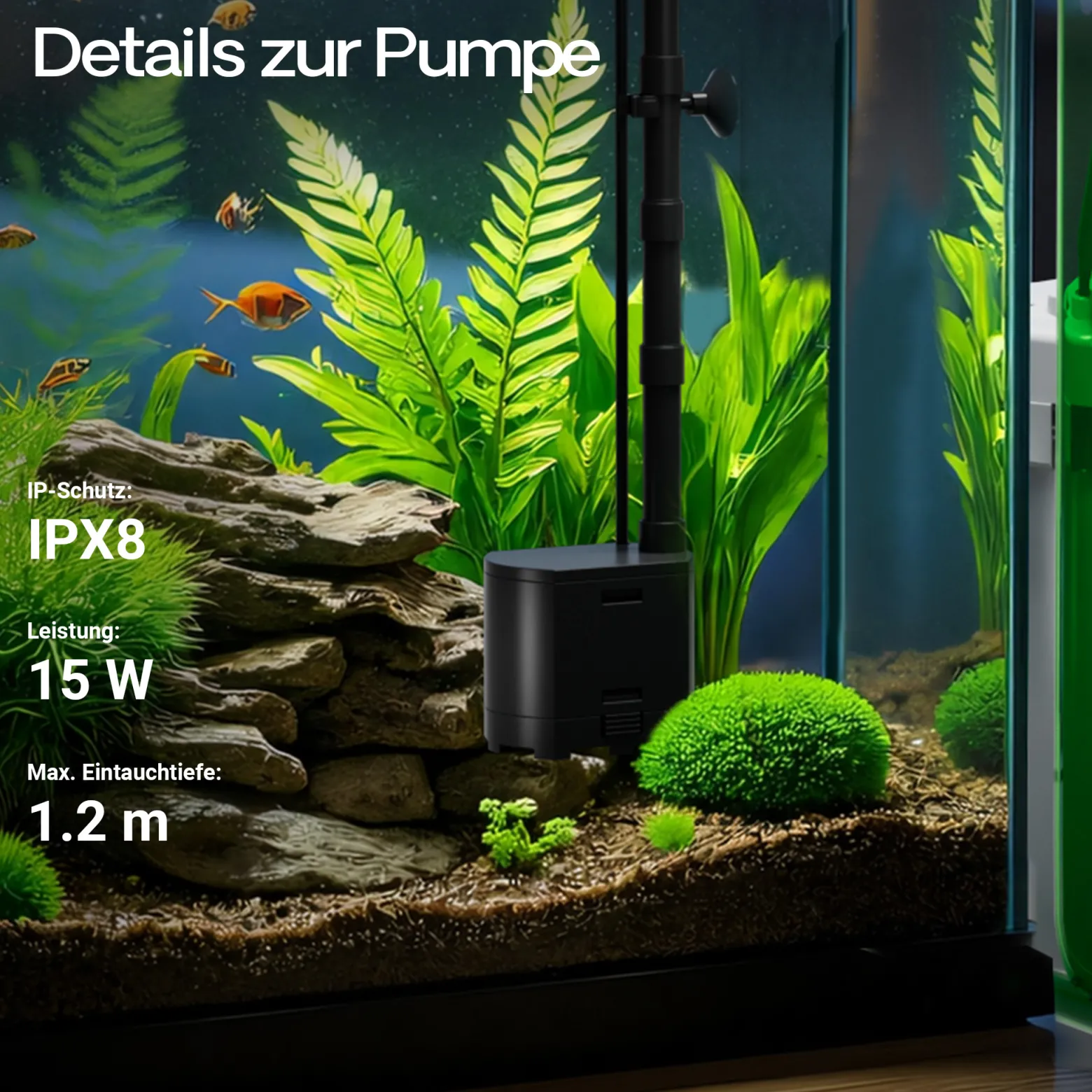 SunSun HW-504A Aquarium Außenfilter 800 L/h 15 W 4 Stufen Kammerfilter inkl Filtermaterial