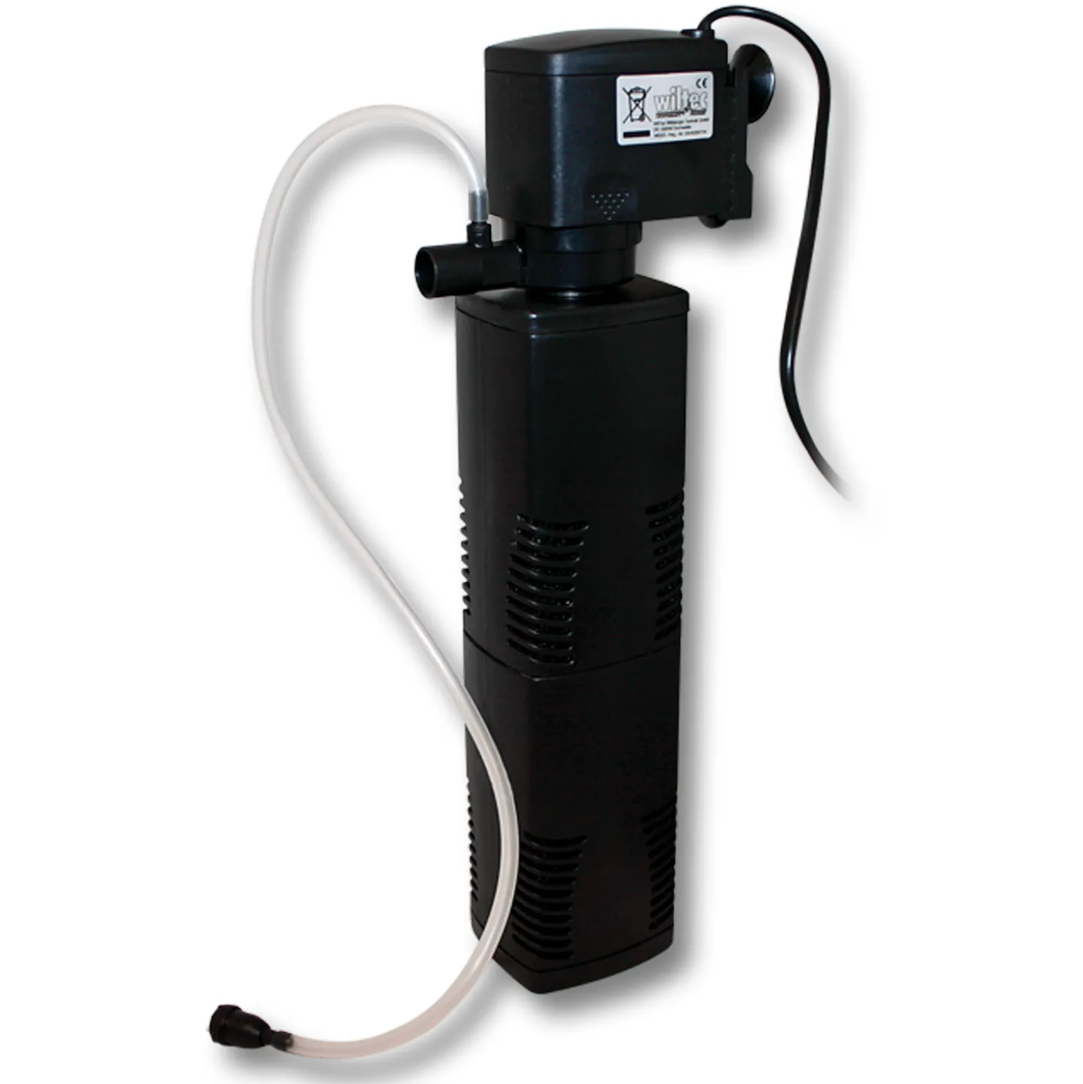 SunSun JP-023F Strömungspumpe 1000l/h 16W Aquarium Pumpe mit 2-stufigem Aquarium Filter und 45° schwenkbarer Düse für Süßwasser Aquarium