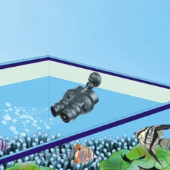 SunSun JVP-202AB Strömungspumpe 12000 l/h 24 W Aquarium Pumpe mit 2 schwenkbaren Düsen, Saugnapf und Magnethalter zur einfachen Befestigung