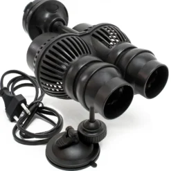 SunSun JVP-202AB Strömungspumpe 12000 l/h 24 W Aquarium Pumpe mit 2 schwenkbaren Düsen, Saugnapf und Magnethalter zur einfachen Befestigung