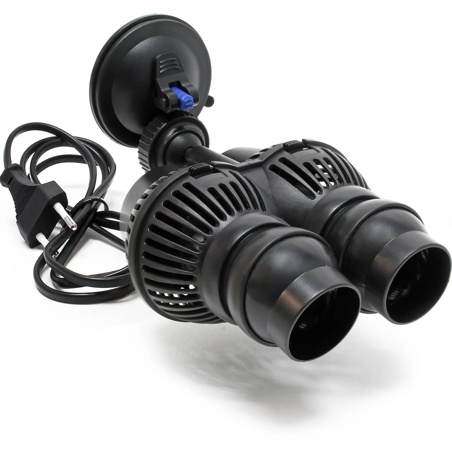 SunSun JVP-201A Strömungspumpe 6000 l/h 12 W Aquarium Pumpe mit 2 schwenkbaren Düsen und Saugnapf zur einfachen Befestigung