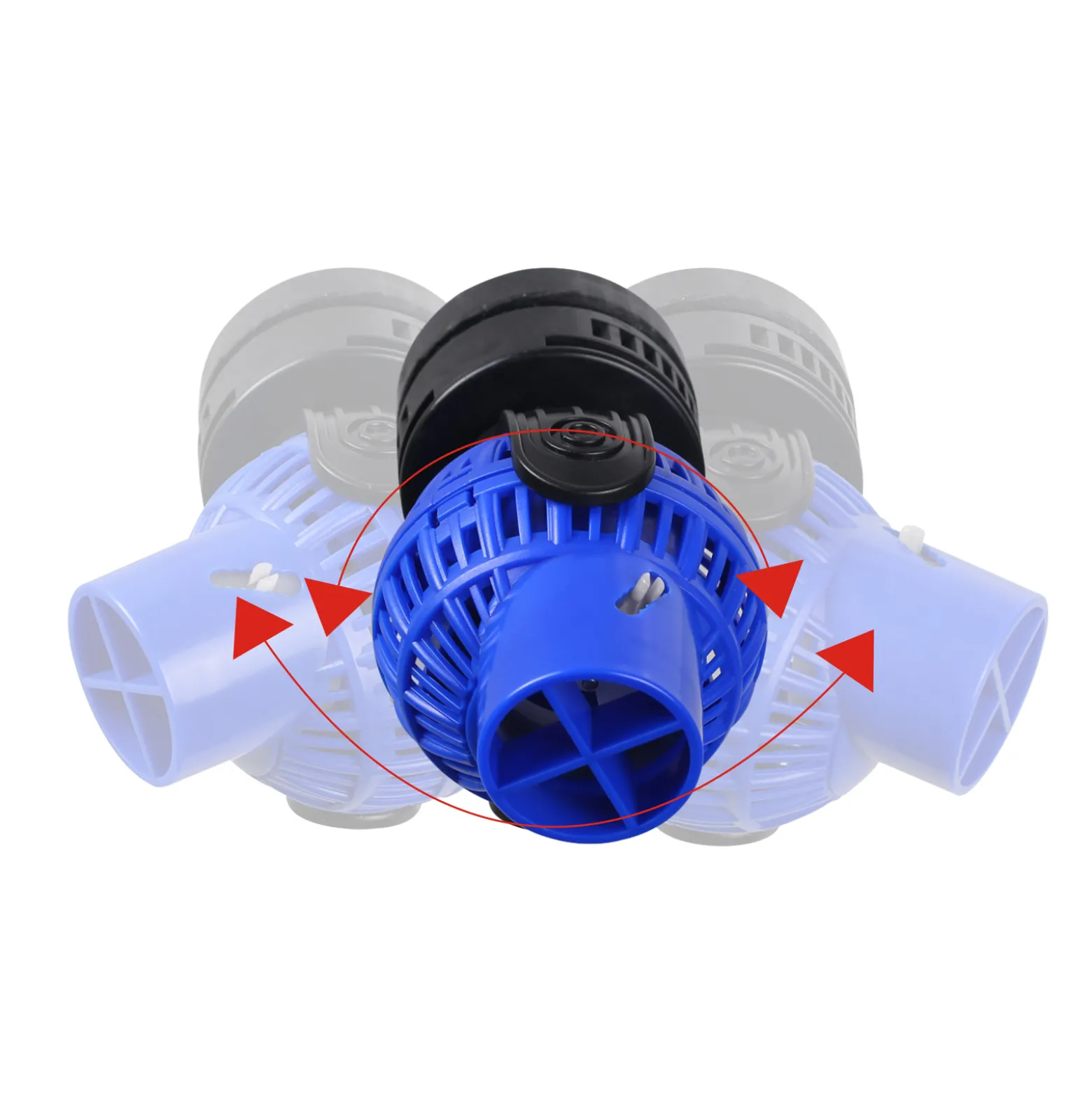 SunSun JVP-133 Strömungspumpe 10000 l/h 16 W Aquarium Pumpe mit 1 schwenkbaren Düse, Magnethalter zur einfachen Befestigung und Durchflussregler