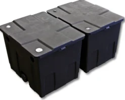 SunSun Komplettset: CBF-350B Teichfilter bis 60000 L Teichfilteranlage als Durchlauffilter, CTF-6000 SuperECO Teichpumpe 6000l/h 40W, CUV-236 Teichklärer UVC Klärer mit 36W