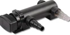 SunSun Komplettset: CBF-350B Teichfilter bis 60000 L Teichfilteranlage als Durchlauffilter, CUV-318 Teichklärer UVC Klärer mit 18 Watt UV-C Leistung