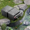 SunSun Komplettset: CBF-350B Teichfilter bis 60000 L Teichfilteranlage Durchlauffilter, NEO12000 Teichpumpe 12000l/h 100W, CUV-224 Teichklärer 24W, 10m Teichschlauch 38 mm, Schlauchschellen W1 44-47mm