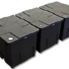 SunSun Komplettset: CBF-350C Teichfilter bis 90000 L Teichfilteranlage Durchlauffilter, CTF-12000 Teichpumpe 12000l/h 100W, CUV-272 Teichklärer UVC Klärer mit 72W, 25m Teichschlauch 25 mm, Y-Verteiler