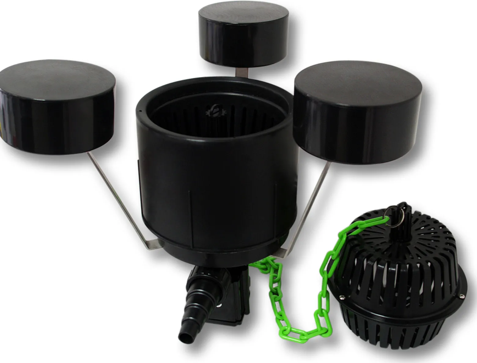 SunSun Komplettset: CBF-350C Teichfilter bis 90000 L, CTF-12000 Teichpumpe 12000l/h 100W, CUV-272 Teichklärer 72W, 25m Schlauch 25mm, CSP-250 Skimmer 2500l/h, HJ-943 Springbrunnen 800l/h, Y-Verteiler