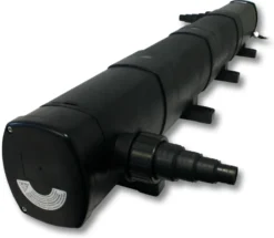 SunSun Komplettset: CBF-350C Teichfilter bis 90000 L Teichfilteranlage als Durchlauffilter, CTF-12000 SuperECO Teichpumpe 12000l/h 100W, CUV-272 Teichklärer UVC Klärer mit 72W, Y-Verteiler