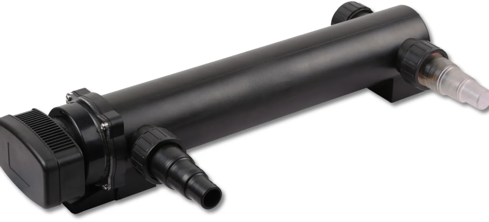 SunSun Komplettset: CBF-350C Teichfilter bis 90000 L Teichfilteranlage als Durchlauffilter, CUV-324 Teichklärer UVC Klärer mit 24 Watt UV-C Leistung