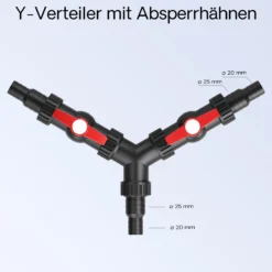 SunSun Komplettset: CBF-550 Teichfilter bis 60000L Teichfilteranlage als Durchlauffilter, NEO10000 Teichpumpe 10000l/h 80W, CUV-236 Teichklärer UVC Klärer mit 36W, 25m Teichschlauch 25 mm, Y-Verteiler