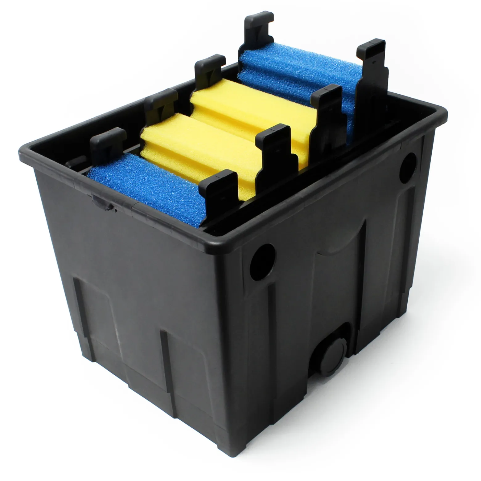 SunSun Komplettset: CBF-350 Teichfilter bis 12000L Teichfilteranlage Durchlauffilter, NEO3800 Teichpumpe 3600l/h 20W, CUV-236 Teichklärer 36W, 5m Teichschlauch 38 mm (1 1/2"), Schlauchschellen 44-47mm