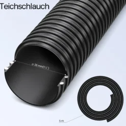 SunSun Komplettset: CPF-15000 Teichdruckfilter bis 30000 L mit 18 Watt UV-C Teichklärer, NEO6000 SuperEco Teichpumpe 6000l/h 40W, 5m Teichschlauch 38 mm (1 1/2