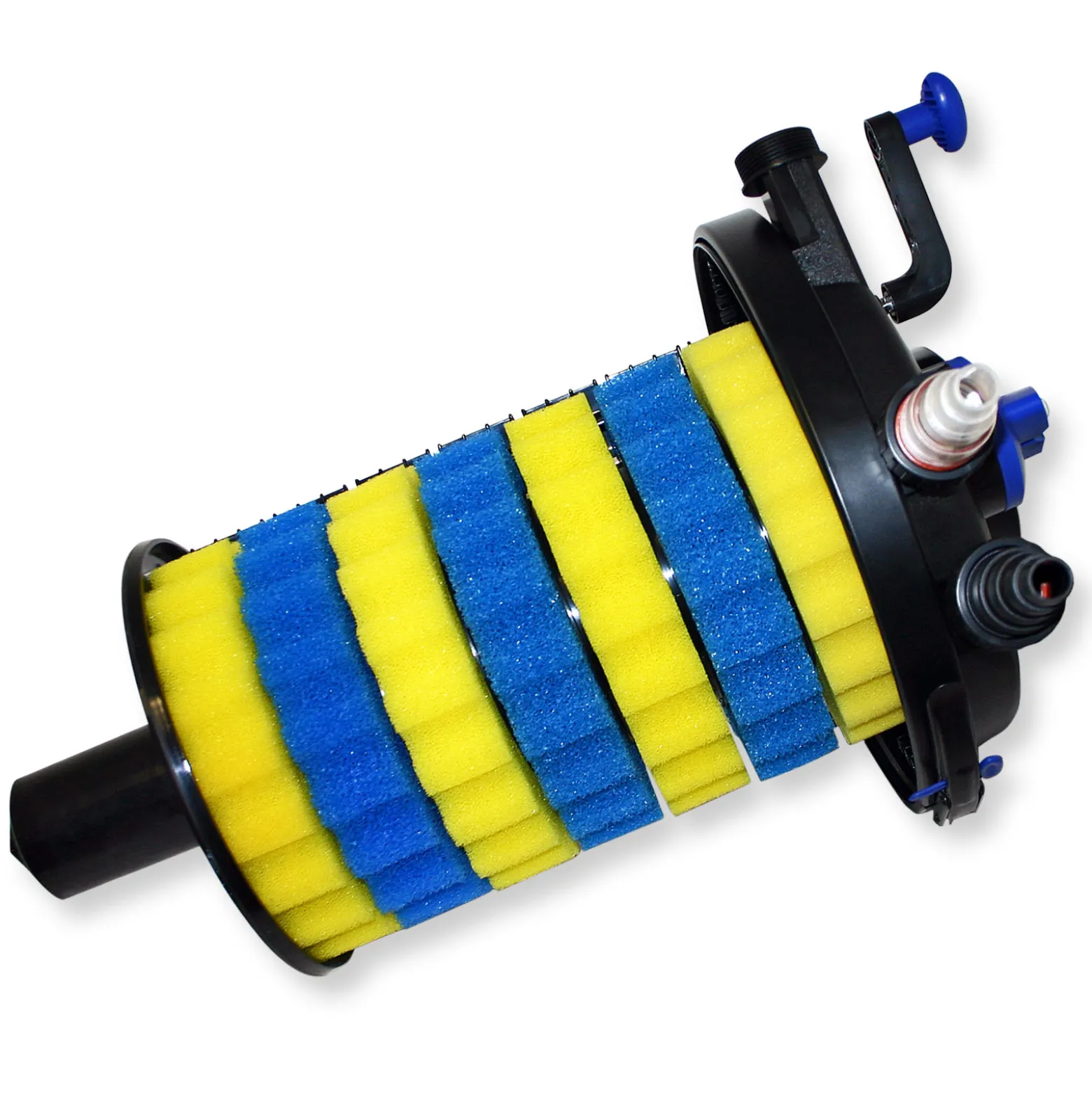 SunSun Komplettset: CPF-15000 Teichdruckfilter bis 30000 L mit 18 Watt UV-C Teichklärer, NEO8000 SuperEco Teichpumpe 8000l/h 70W, 10m Teichschlauch 38 mm (1 1/2"), Schlauchschellen W1 44-47mm