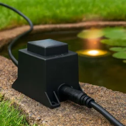 SunSun Netzteil JBA48V-12-1670U 12 V 1670 mA, 2-poliger Netzadapter mit Niedervolt-Stecksystem, Transformator IP68 für Teichbeleuchtung und Garten
