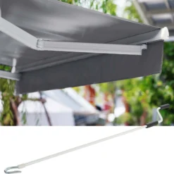 Toboli Gelenkarmmarkise 2,5x2m Anthrazit Sonnenmarkise für Wandmontage Balkonmarkise mit UV-Schutz
