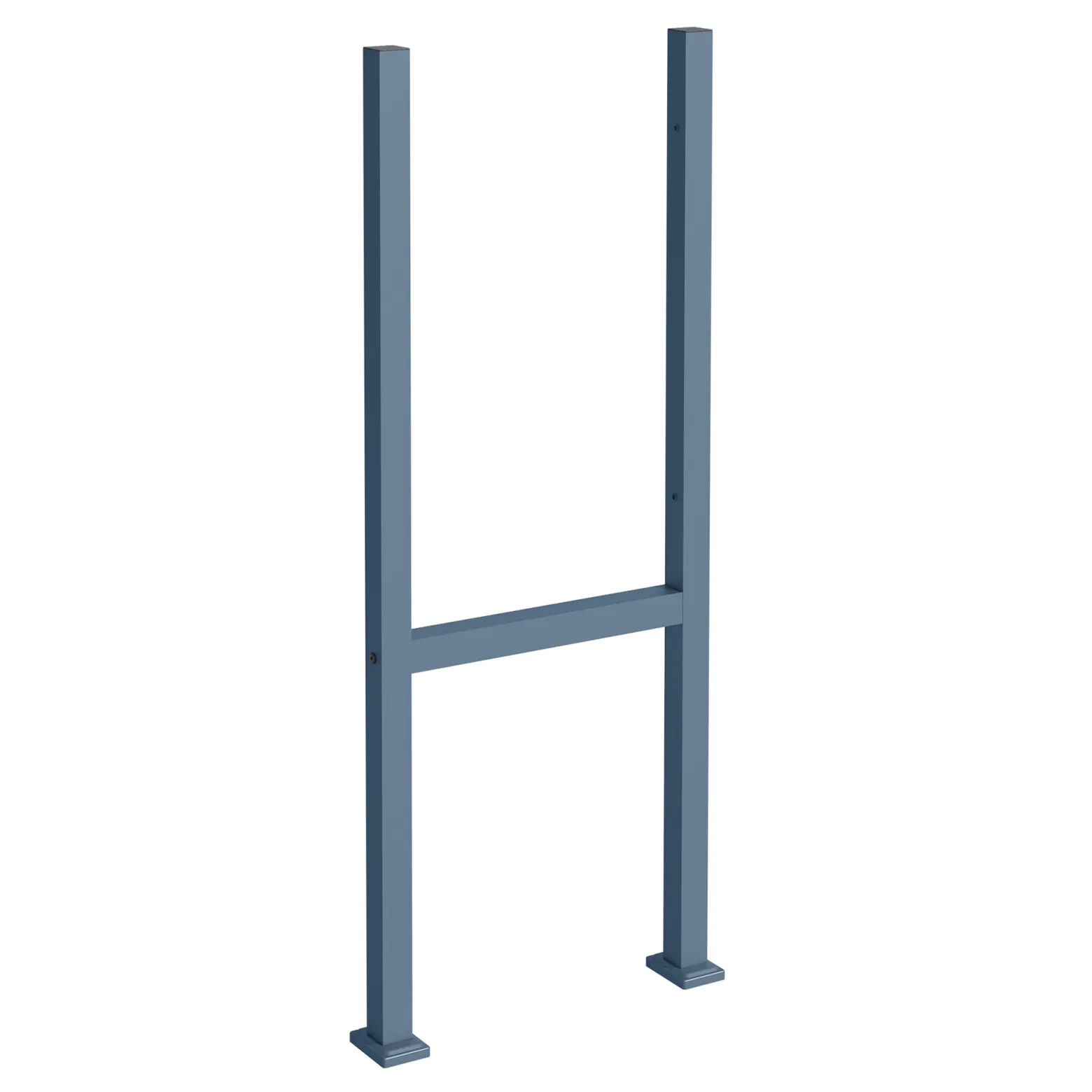 Toboli Paketbox Ständer Anthrazit 610 x 115 x 1500 mm, Standfuß mit 2 Pfosten für Briefkasten Paketkasten Mailbox, Briefkastenständer aus Stahl für Standbriefkasten