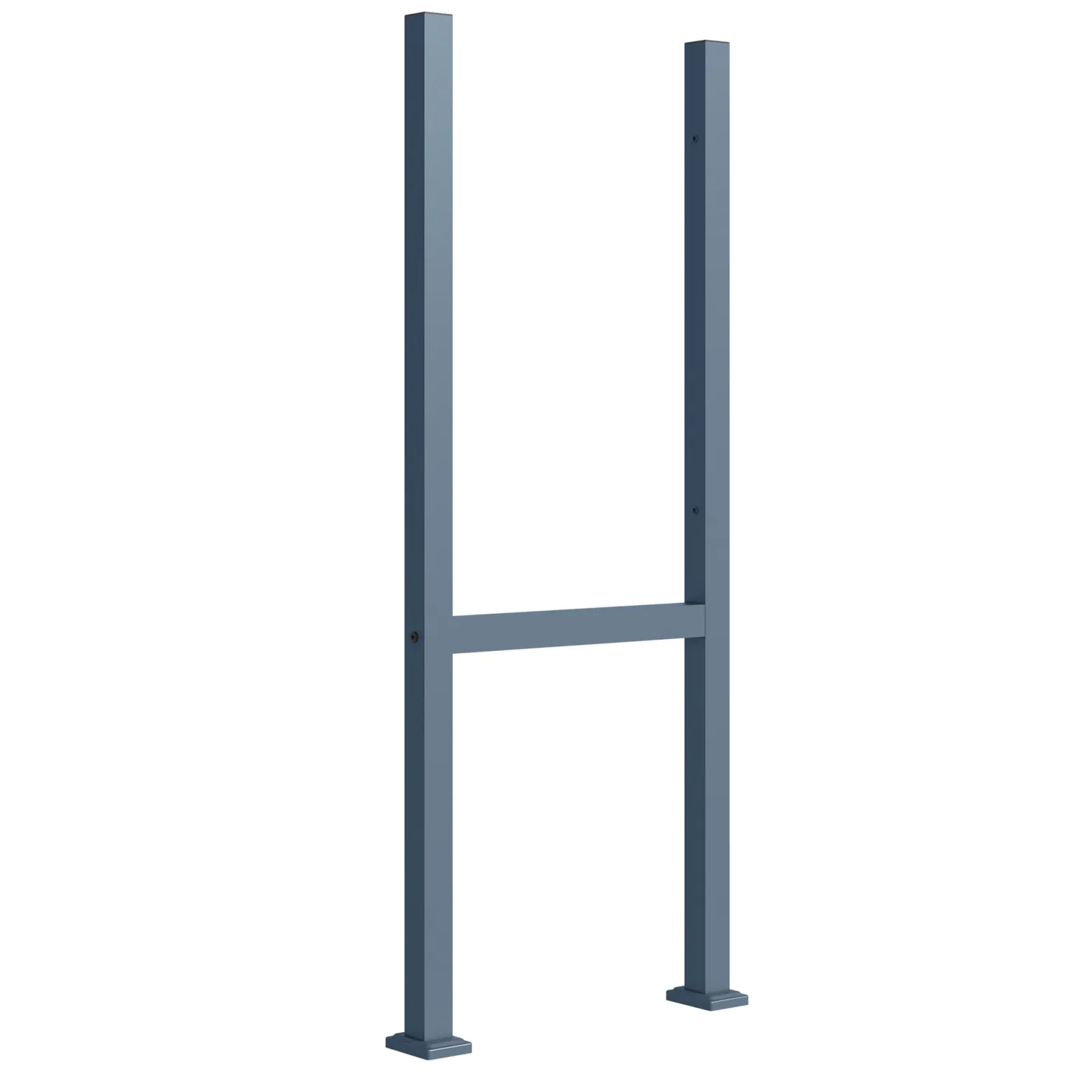Toboli Paketbox Ständer Anthrazit 610 x 115 x 1500 mm, Standfuß mit 2 Pfosten für Briefkasten Paketkasten Mailbox, Briefkastenständer aus Stahl für Standbriefkasten