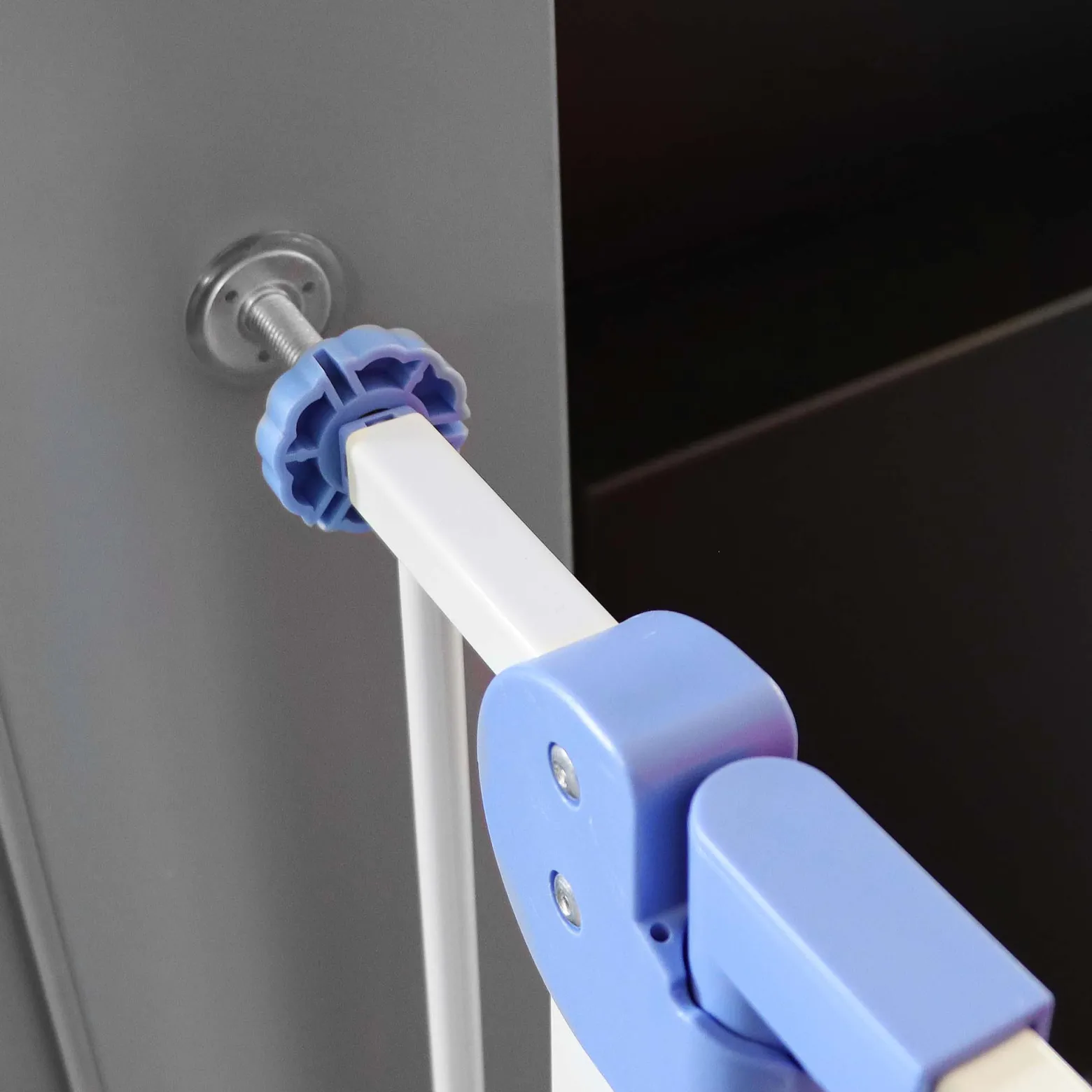 Toboli verstellbares Treppenschutzgitter 75-82 cm, Türschutzgitter ohne Bohren, Treppengitter für Kinder und Tiere