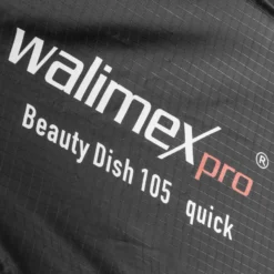 Walimex pro Beauty Dish Softbox - Ø1050 x 460 mm - Quick Assembly QA105 - faltbar, mit Grid, Innen- und Außendiffusor, Tasche - Fotografie für Speedlite Aufsteckblitz Studioblitz