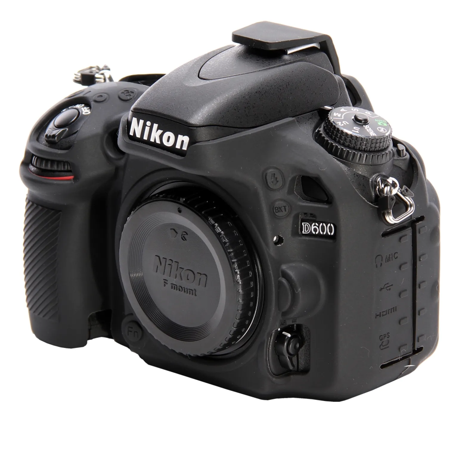Walimex pro easyCover kompatibel mit Nikon D600 / D610 – angenehm griffige Silikon-Schutzhülle, Kamera-Abdeckung - passgenau, uneingeschränkte Bedienbarkeit