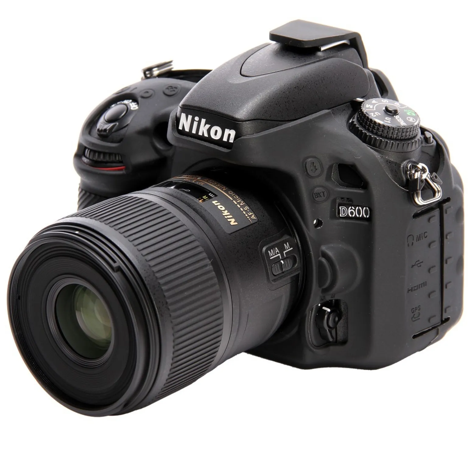 Walimex pro easyCover kompatibel mit Nikon D600 / D610 – angenehm griffige Silikon-Schutzhülle, Kamera-Abdeckung - passgenau, uneingeschränkte Bedienbarkeit