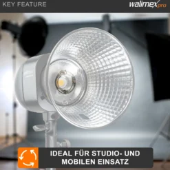Walimex pro Ersatzblitzröhre für den Studioblitz Newcomer 300/VT-300, Leistungsaufnahme 300W, Farbtemperatur 5400-5800 K, Ersatz Blitz leicht zu wechseln
