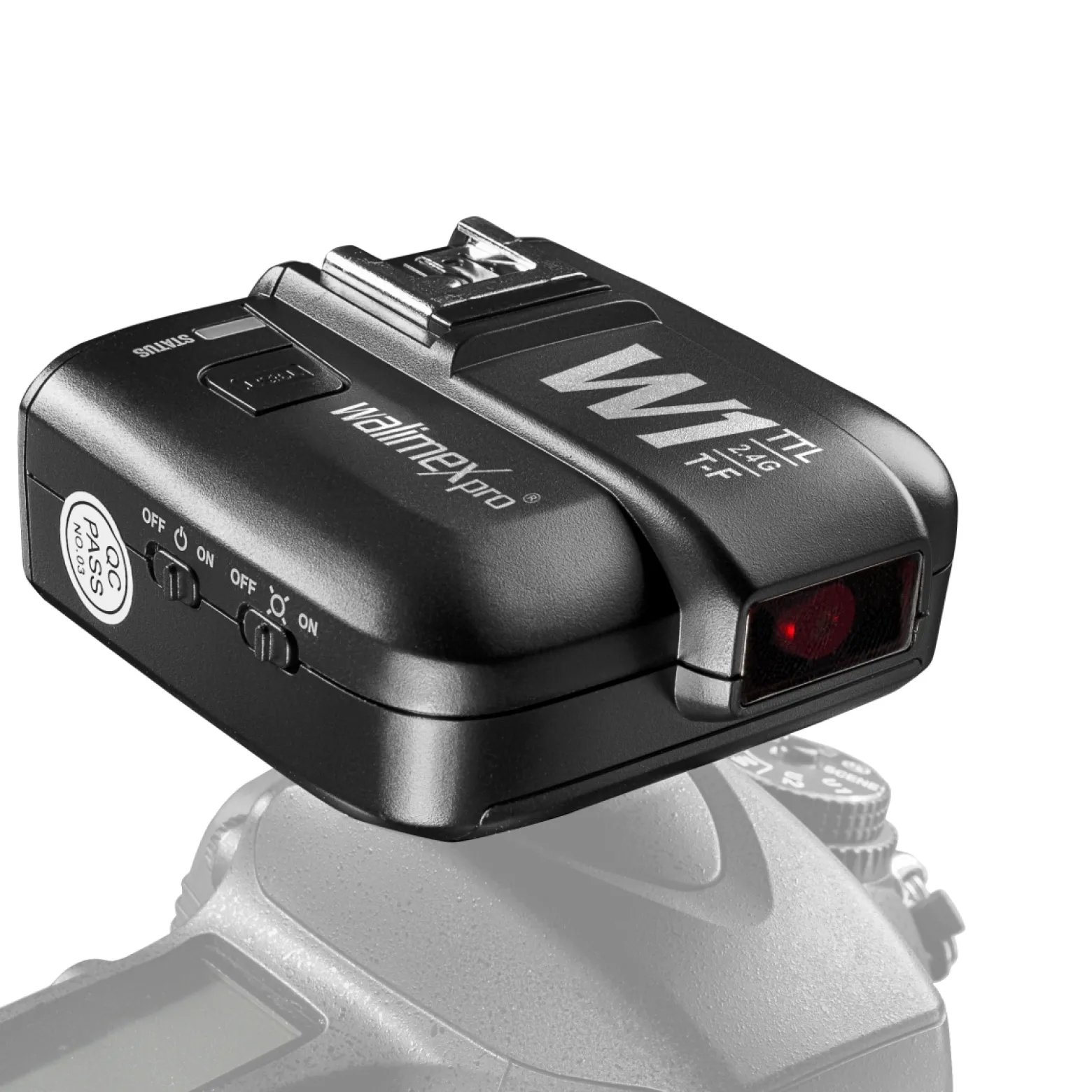Walimex pro Funkauslöser W1 TTL kompatibel mit Fujifilm Kameras – Kabelloser 2,4GHz Blitz-Fernauslöser, TTL-Steuerung bis 100m, Unterstützung von Blitzautomatik, HSS, 5 Gruppen, 32 Kanäle
