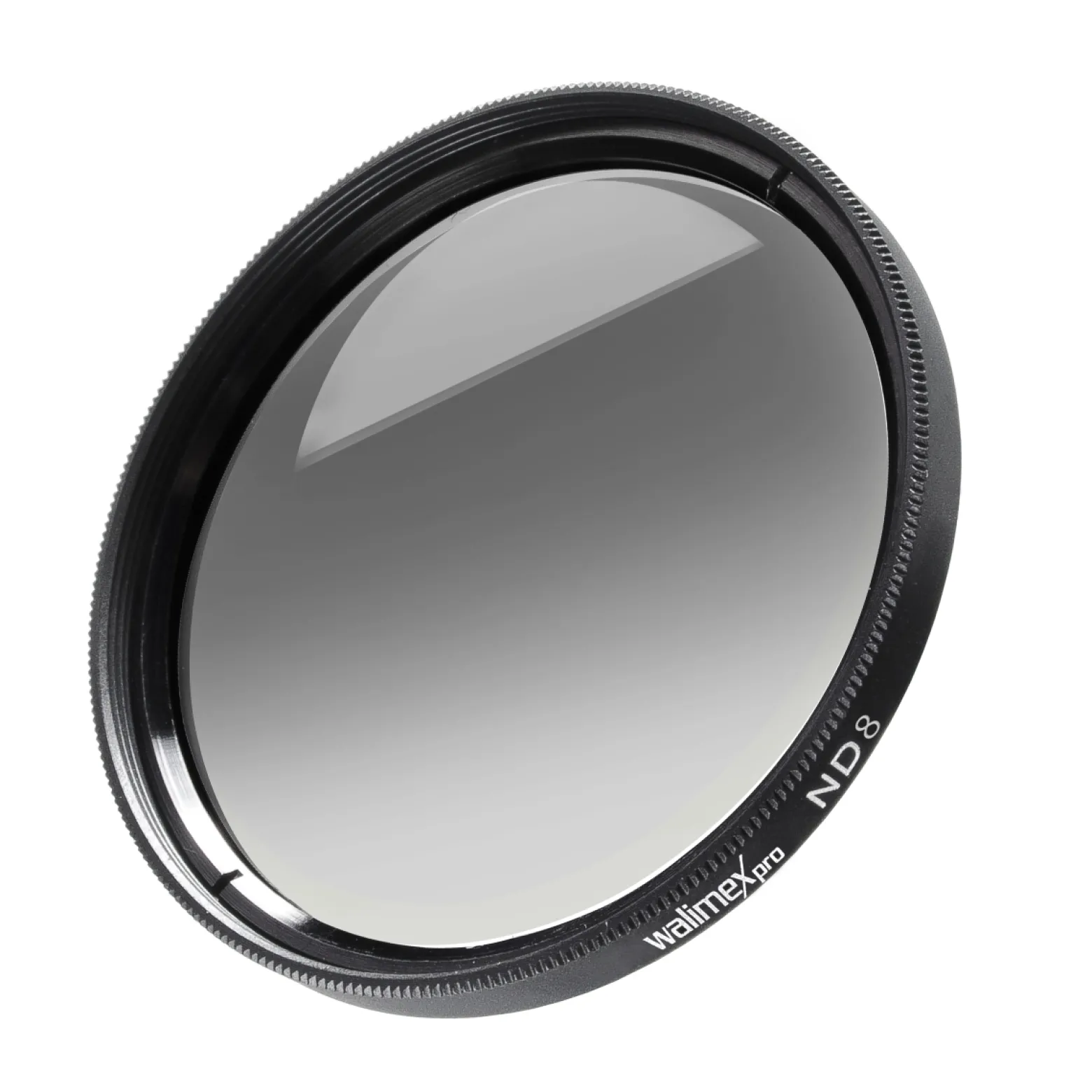 Walimex pro Graufilter ND8 vergütet 82 mm Neutraldichtefilter 3 Blendenstufen mit Frontgewinde Metallfassung