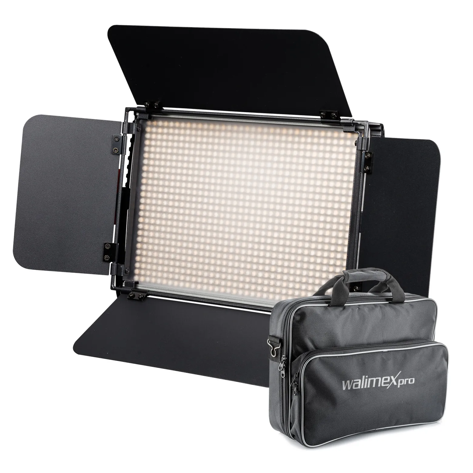 Walimex pro LED Niova 900 Plus Bi Color Videoleuchte, dimmbare Flächenleuchte, Studioleuchte mit Fernbedienung, 54 W Studiolicht, leistungsstarkes Streaming-Licht