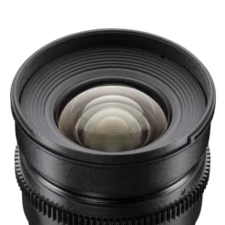 Walimex Pro 16mm 1:2,2 VDSLR Video- und Foto Weitwinkelobjektiv (Filtergewinde 77mm, Gegenlichtblende, Zahnkranz, stufenlose Blende und Fokus) kompatibel mit Nikon F Objektivbajonett schwarz