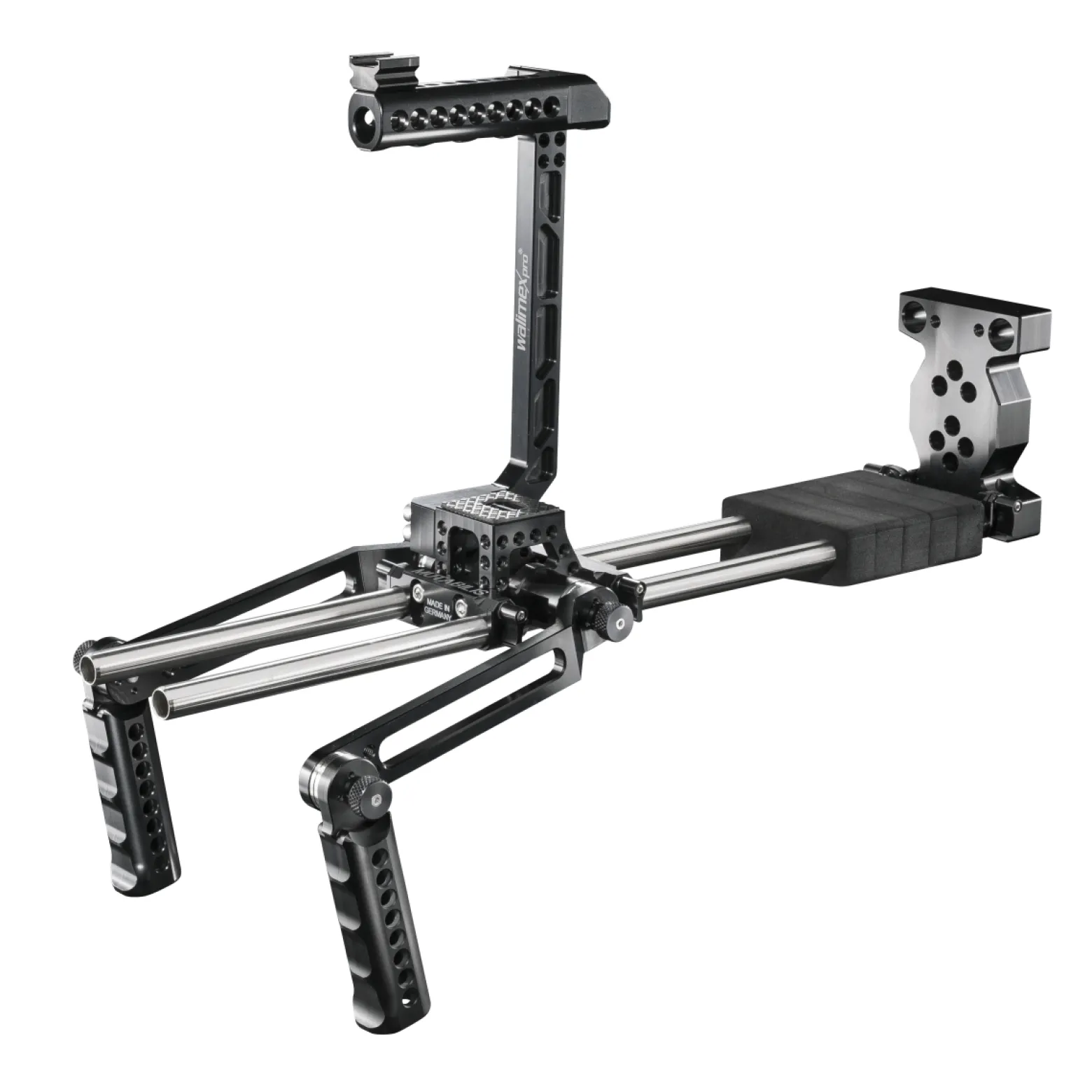 Walimex pro Mutabilis Rods - 400 mm lang / Ø 15 mm - aus Edelstahl - für Rig System Foto Kamera Zubehör Atelier Studio Set
