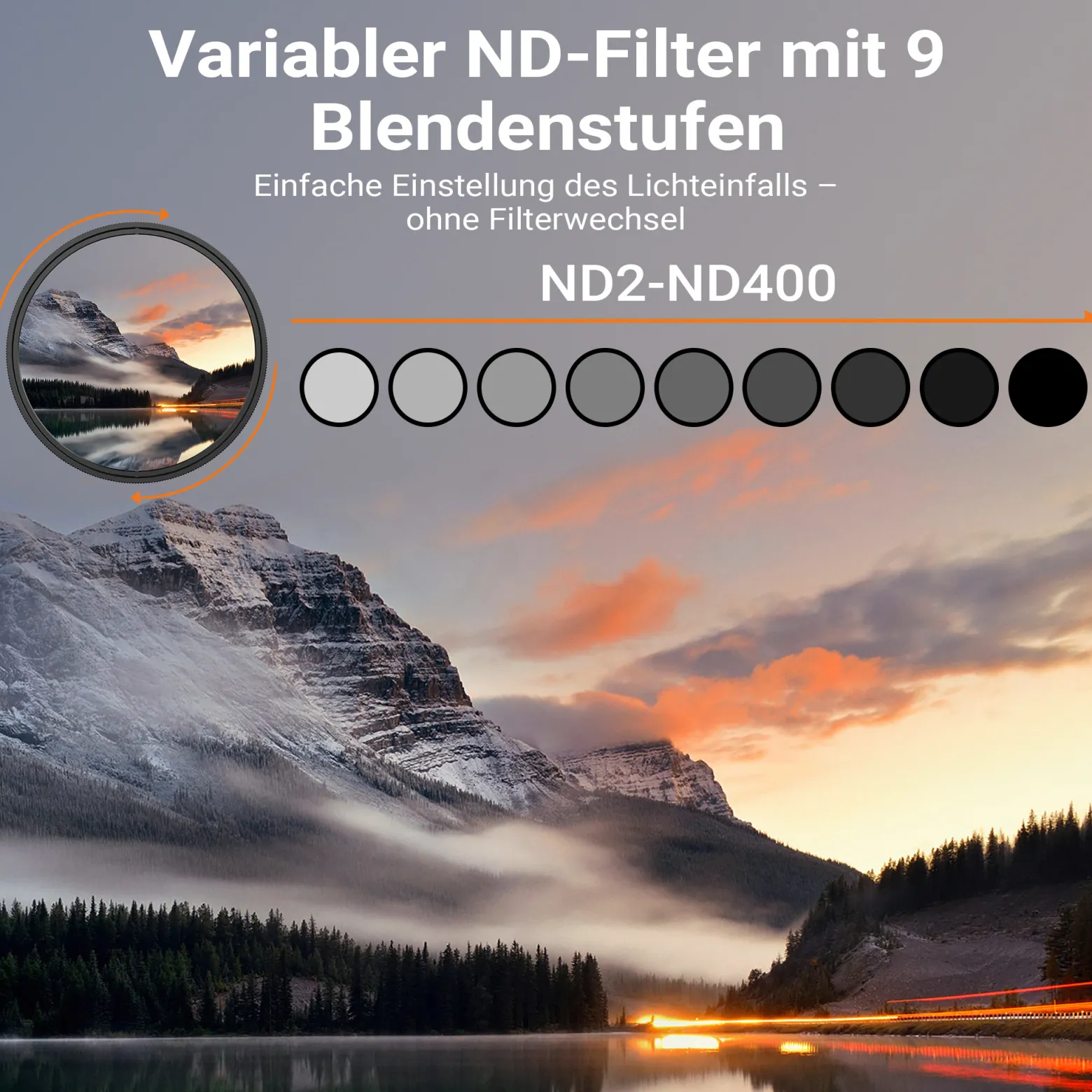 Walimex pro ND2-ND400 Fader Slim Super DMC 67 mm