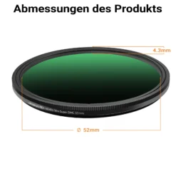 Walimex pro ND2-ND400 Fader Slim Super DMC 52 mm