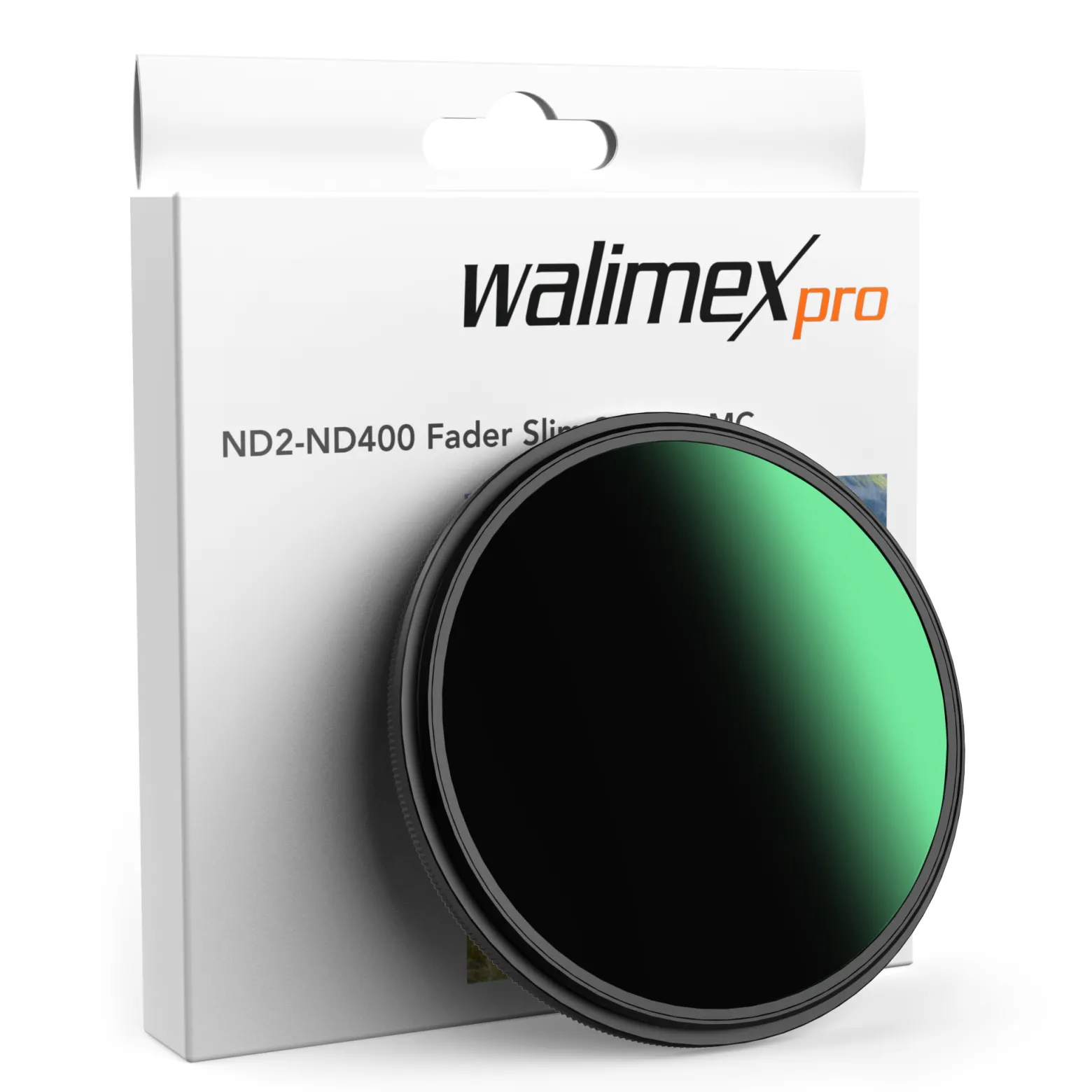 Walimex pro ND2-ND400 77 mm Fader Slim variabler Graufilter mit 9 Blendenstufen, ND Filter mit 18-lagiger Beschichtung