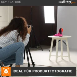 Walimex pro Octagon Softbox 55 cm mit 35 W Daylight LED, Studioleuchte 5000 K Tageslicht, Soft Box neigbar um ca. 135°, inkl. Diffusor ideal für Fotostudio