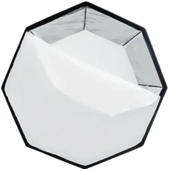Walimex pro Octagon Softbox Orange Line Ø150 cm - mit Zwischendiffusor, Außendiffusor, Transporttasche - Lichtformer für Porträt und Peoplefotografie