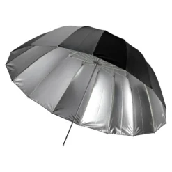 Walimex pro Parabol Reflexschirm schwarz/ silberfarben Ø 165 cm für kontrastreiches Licht