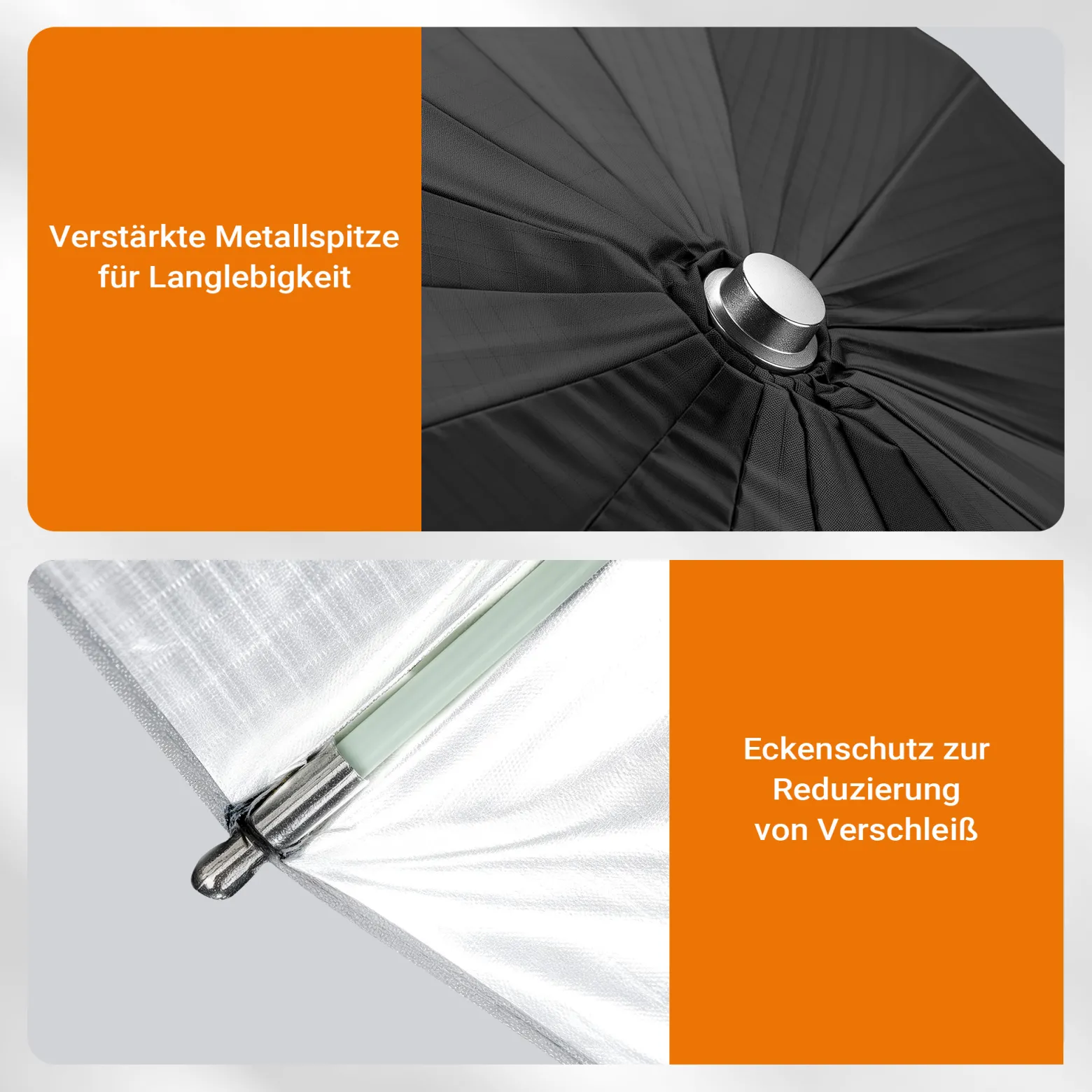 Walimex pro Parabol Reflexschirm schwarz/ weiß Ø 165 cm für weiches Licht