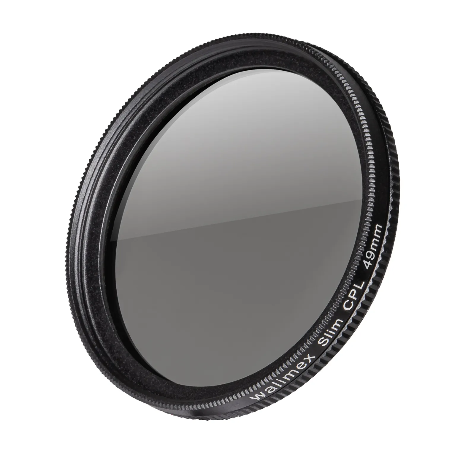 Walimex pro Polfilter zirkular slim 49 mm, Polarisationsfilter inkl. Schutzhülle, CPL Filter mit Metallfassung, Kamera Pol Filter für professionelle Aufnahmen