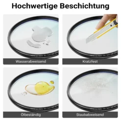Walimex pro Polfilter Zirkular Slim Super DMC 62 mm, Polarisationsfilter mit 18-lagiger Beschichtung, CPL Filter mit 4,6 mm Slimfassung, Objektivfilter reduziert Reflexion und kräftigt Farben