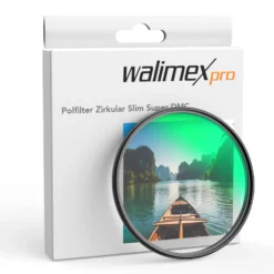 Walimex pro Polfilter Zirkular Slim Super DMC 72 mm, Polarisationsfilter mit 18-lagiger Beschichtung, CPL Filter mit 4,6 mm Slimfassung, Objektivfilter reduziert Reflexion und kräftigt Farben