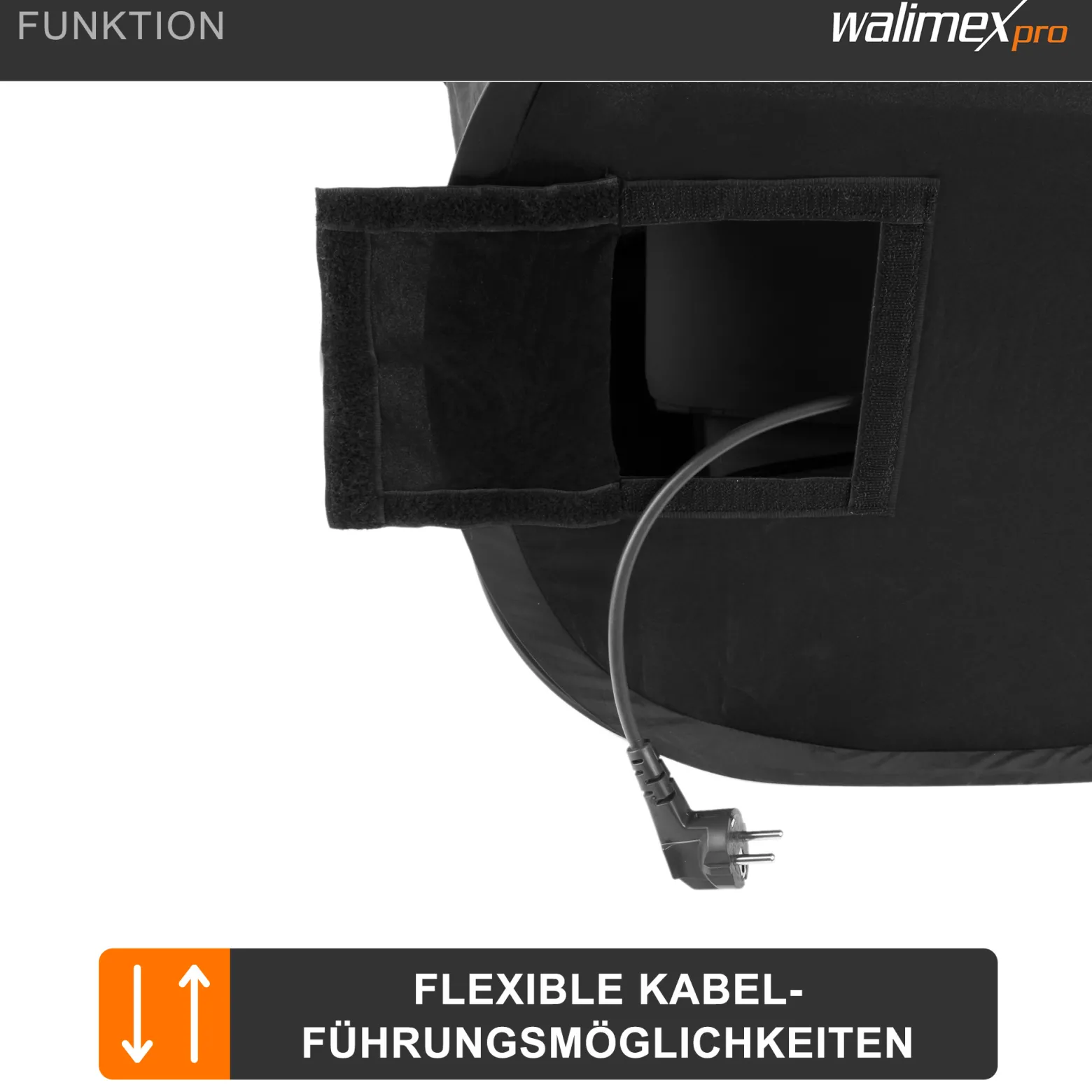 Walimex pro Pop-Up Laptop-Zelt 50 x 50 x 50 cm Sonnenschutz und Blendschutz, Fotozelt für verbesserte Farb- und Bildkontrolle ideal für Outdoor-Shootings