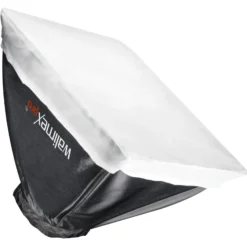 Walimex pro Set Blitzvorsätze 7tlg. - mit Adapter, Diffusorkugel, Softbox, Beauty Dish, Spotvorsatz, Wabe - kompatibel mit Canon 580EX / 580EX II