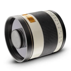 Walimex pro Spiegel Objektiv 800/8,0 DSLR kompatibel mit Canon R – Länge 131mm – für 800mm Brennweite – Vollformat/APS-C Sensor – Reise Natur Tiere – K-Mount T2-Adapter – 3,5m Naheinstellgrenze