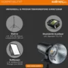 Walimex pro Stager 600 HSS Studioblitz, 600 W Studiolicht mit LED-Einstelllicht, Videolicht mit 2,4 GHz Empfänger, kurze Abbrennzeit, ideal für Fotostudio
